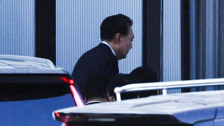 Yoon suk-yeol, presidente destituido de Corea del Sur, fue detenido. Foto: Reuters.