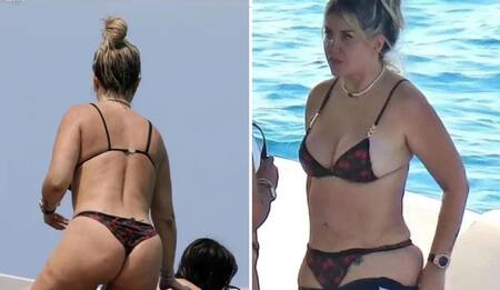 Las fotos virales de Wanda Nara. Fotos: NA