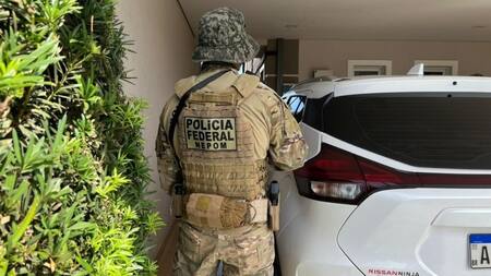 Operativo de la Policía de Brasil para detener al hermano de Sebastián Marset. Foto: X.