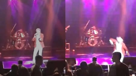 Caída del escenario de Sergio Denis