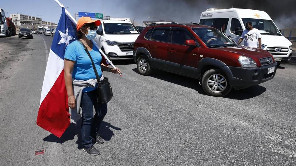 Protestas en Chile contra inmigrantes, foto EFE