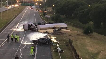 Choque fatal en Acceso Oeste