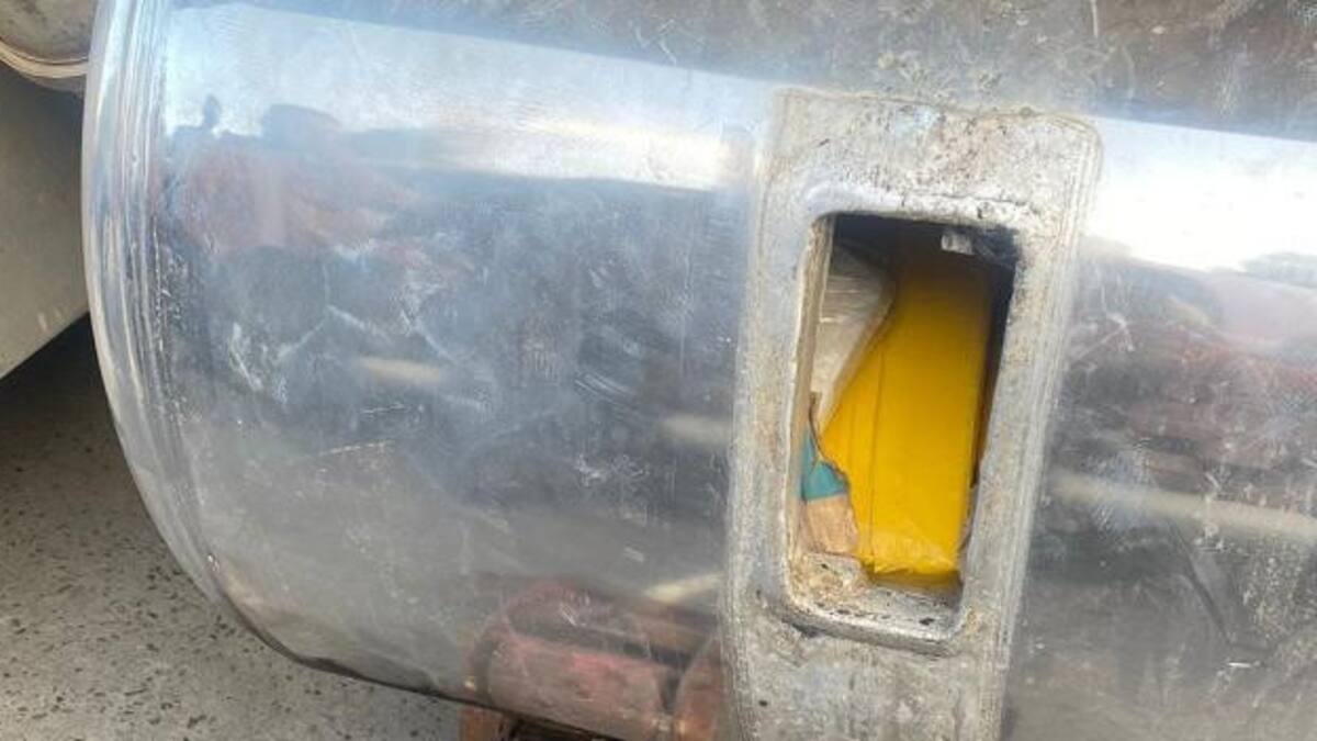 Fentanilo en tanques de combustible. Foto: 800Noticias