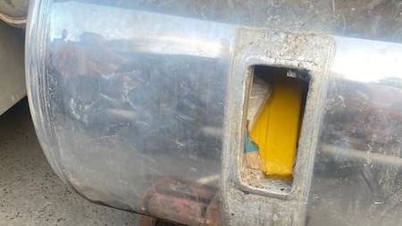 Fentanilo en tanques de combustible. Foto: 800Noticias