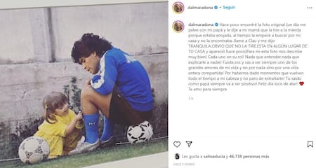 Dalma Maradona, Diego Maradona, IG