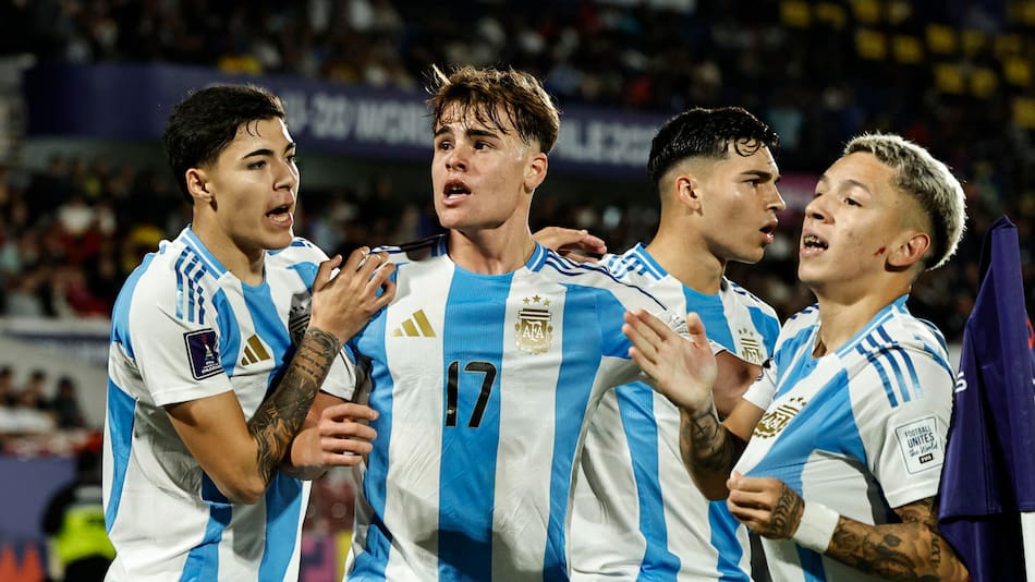 Mundial Sub 20 de Chile, Argentina vs. Colombia.