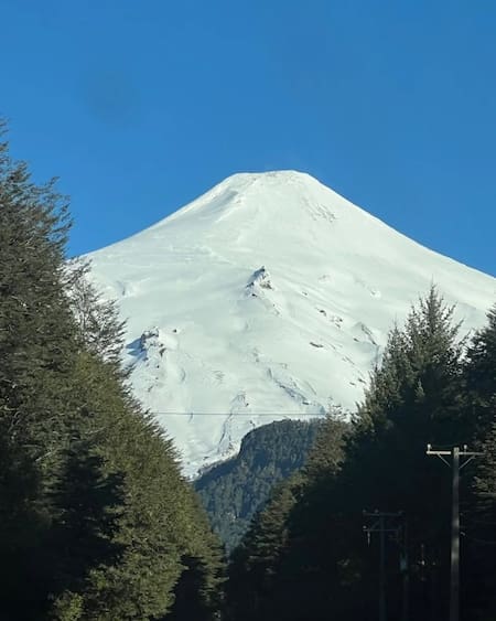 Volcán Villarrica, Chile. Foto: Instagram.