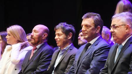 Sergio Massa y Axel Kicillof en Tucumán. Foto: NA.