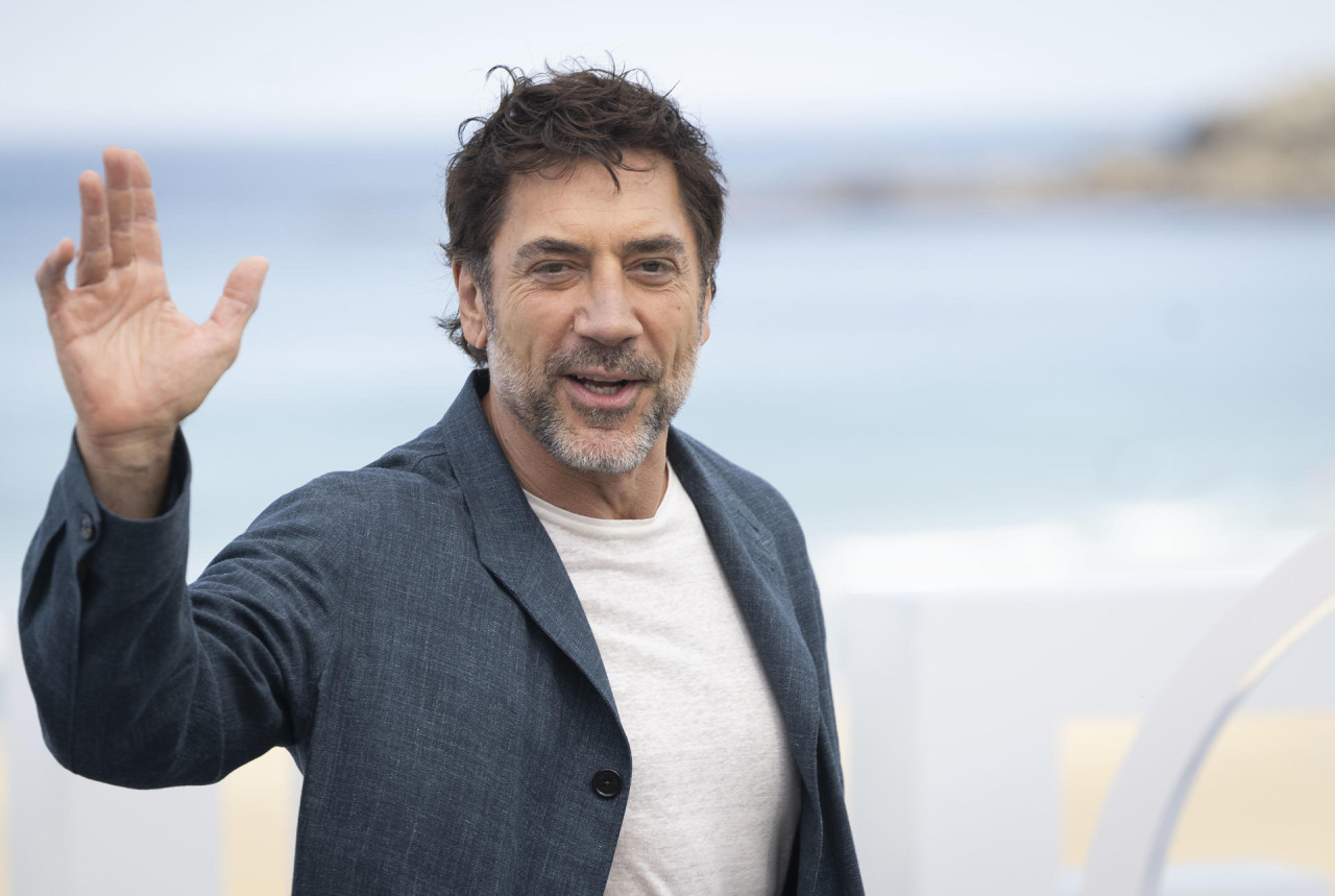 Javier Bardem en San Sebastián. Foto: EFE
