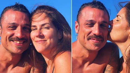 Daniel Osvaldo y Daniela Ballester. Fotos: Instagram