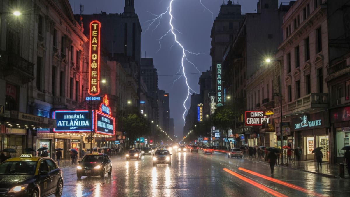 Cambia el clima con tormentas muy potentes: a qué hora llueve en Buenos Aires este fin de semana largo