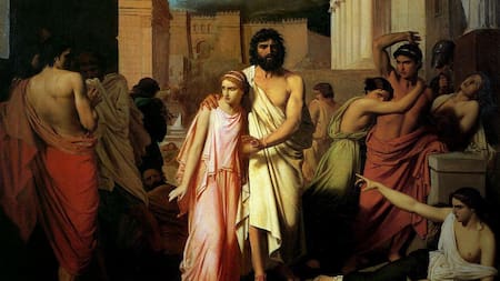 Edipo, mitología, historia