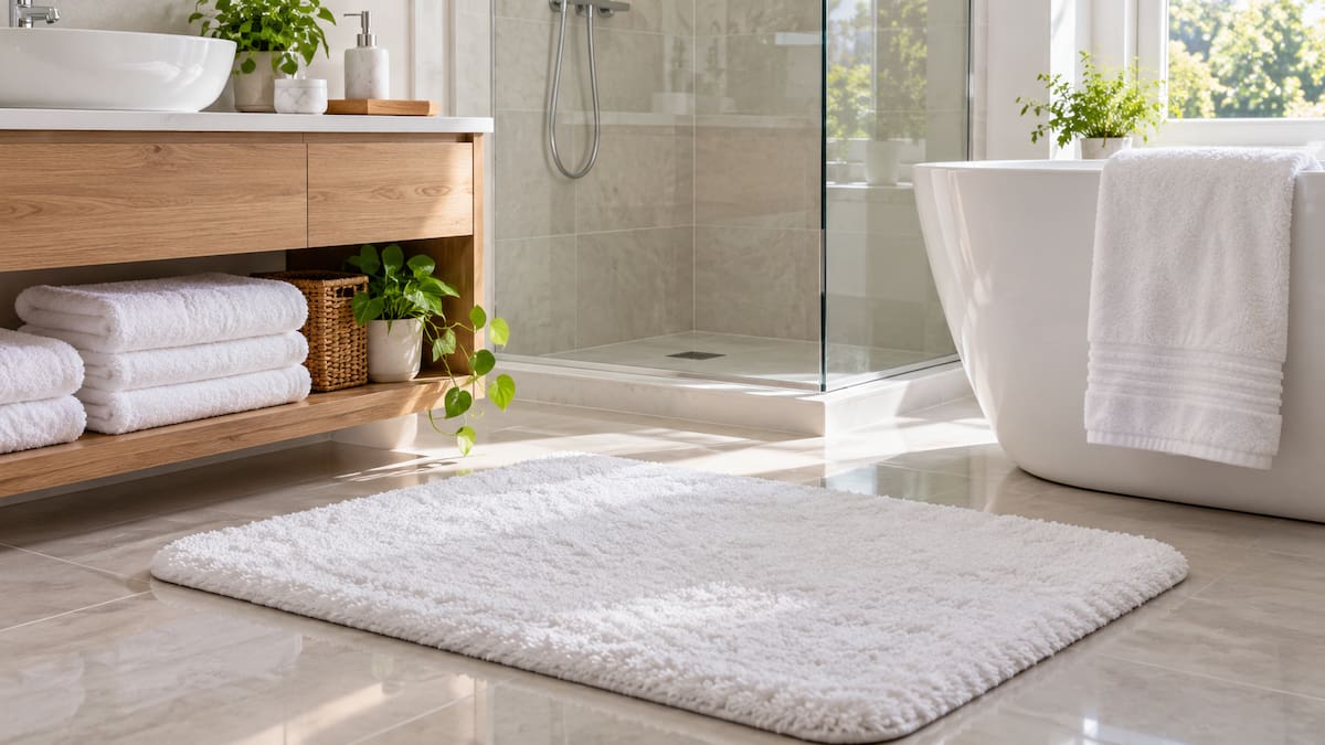 Aunque parezca limpia, la alfombra del baño puede acumular humedad, bacterias y hongos si no se lava con frecuencia.