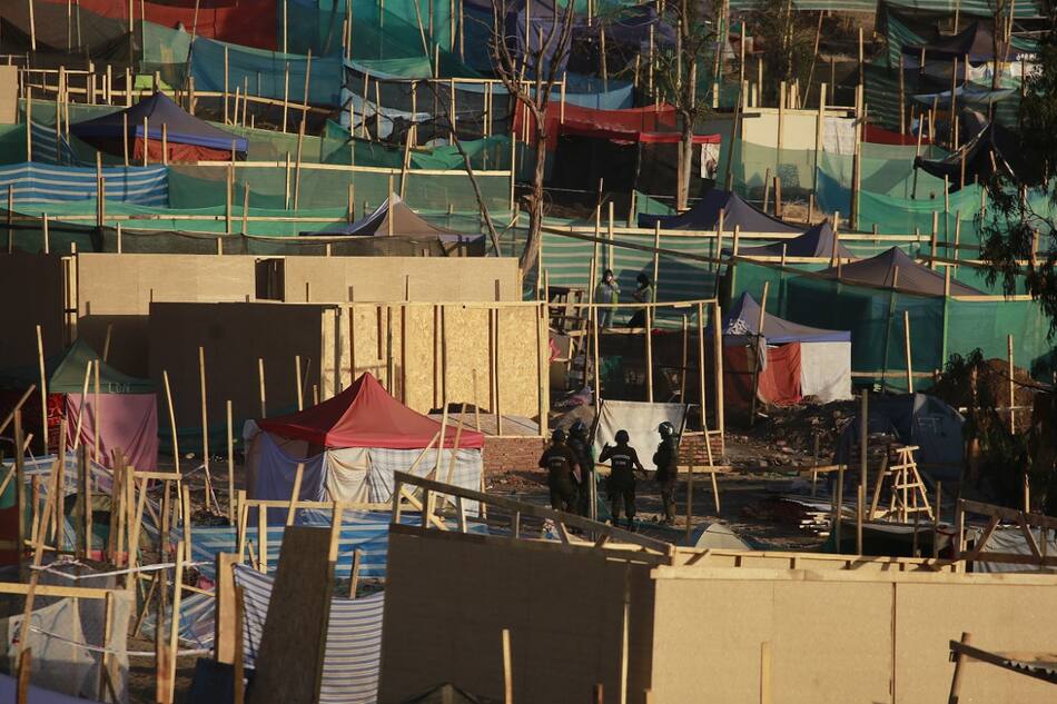 Toma de tierras en Chile.