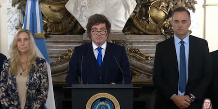 Javier Milei en cadena nacional