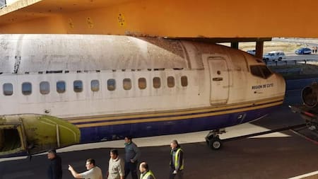 Avión atorado en Córdoba_NA