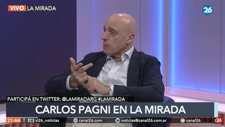 Carlos Pagni en La Mirada de Roberto García, por Canal 26