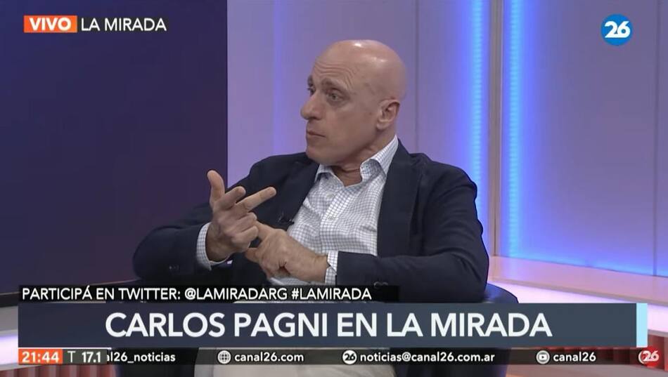 Carlos Pagni en La Mirada de Roberto García, por Canal 26