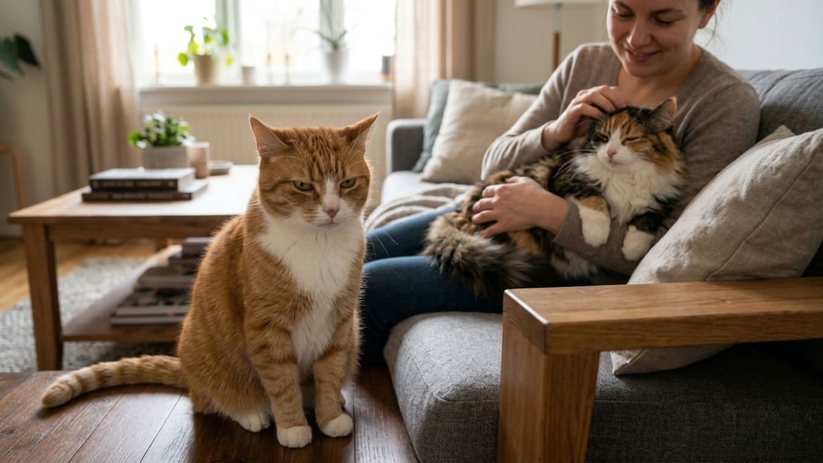 Los veterinarios coinciden: “Los gatos pueden mostrar descontento y celos cuando ingresa un nuevo animal”.