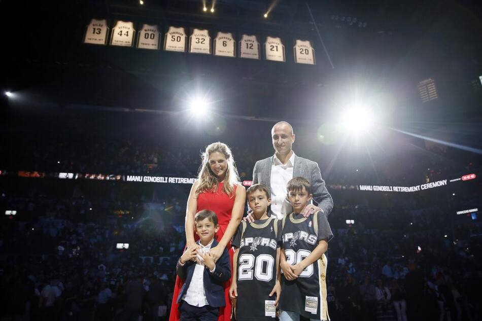 Ginóbilli - Homenaje de San Antonio Reuters