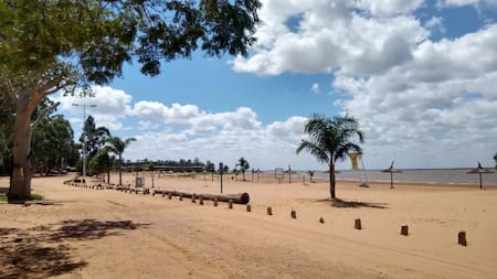 Playa Santa Ana, Federación, Entre Ríos. Foto: Instagram.