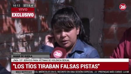 Yanina, madre de Sheila (Canal 26)