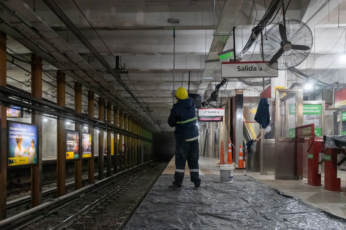 Los trabajos se extenderán durante aproximadamente tres meses y alcanzarán los accesos, vestíbulos, escaleras y andenes de una de las paradas más utilizadas del barrio porteño de Almagro.