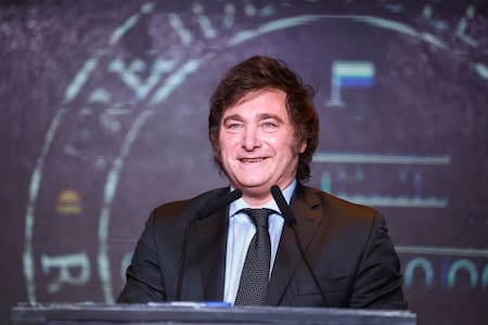 Discurso de Javier Milei. Foto: Reuters.