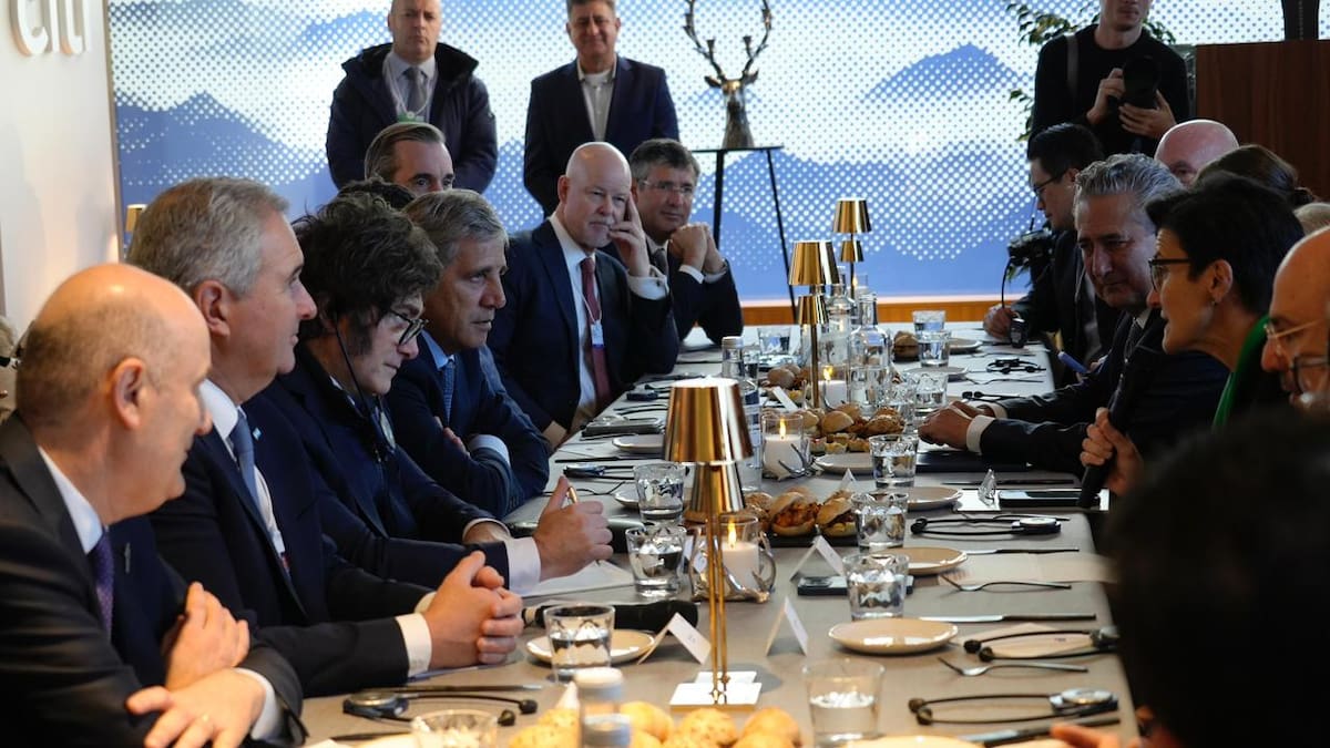 El presidente argentino está en Suiza en el marco del Foro de Davos.