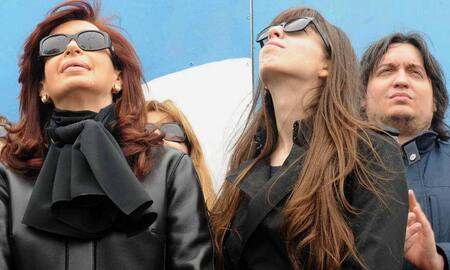 Cristina, Florencia y Máximo Kirchner