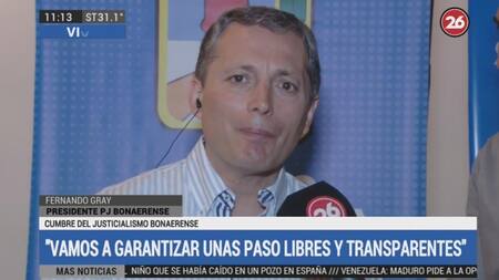 Fernando Gray, Santa Teresita, Cumbre del PJ