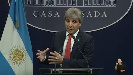 Luis Caputo. Foto: captura video.