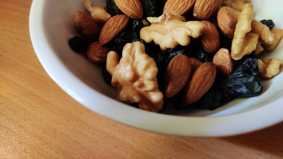 Frutos secos, maní, alimentación. Foto: Unsplash