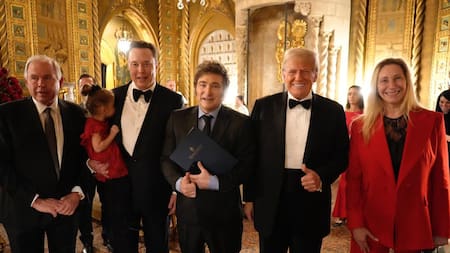 Javier Milei junto a Donald Trump y Elon Musk. Foto: Presidencia.