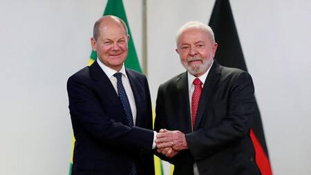 Lula da Silva y Olaf Scholz. Foto: NA.