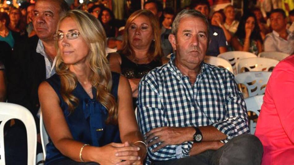 Natalia Oban y el senador Julio Cobos