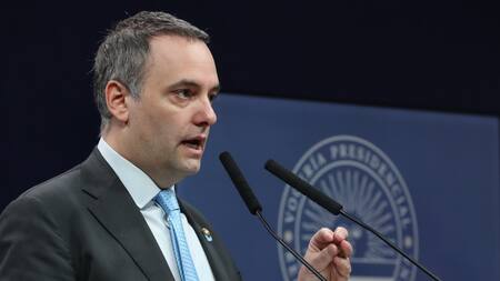 Manuel Adorni, vocero presidencial. Foto: NA.