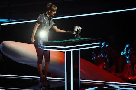 Taylor Swift en los premios MTV. Foto: Reuters.