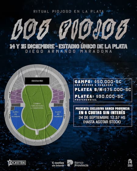 Entradas para Los Piojos.