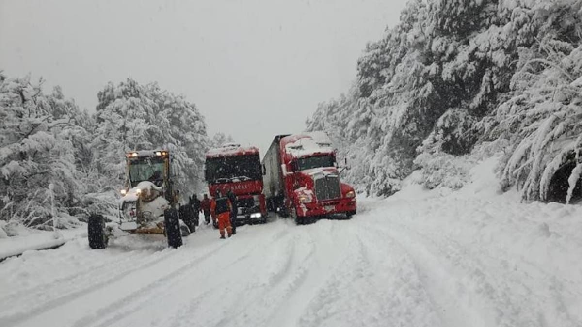 Ruta de los Siete Lagos tras choque