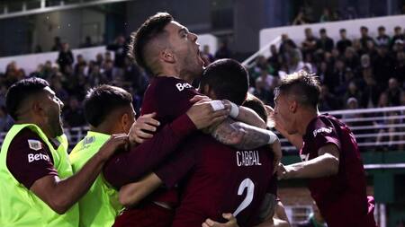 Festejo de Lanús, fútbol argentino, foto Twitter Lanús