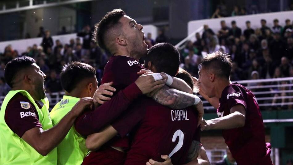 Festejo de Lanús, fútbol argentino, foto Twitter Lanús