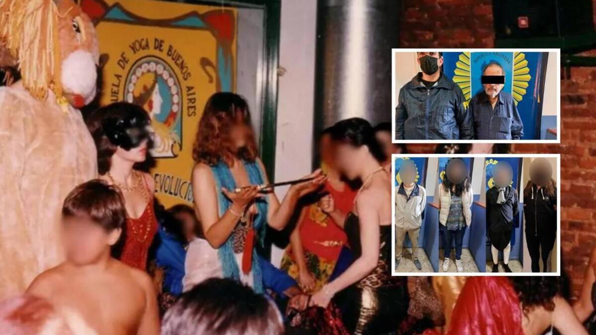Secta de Villa Crespo, detenidos, foto Policía Federal, NA
