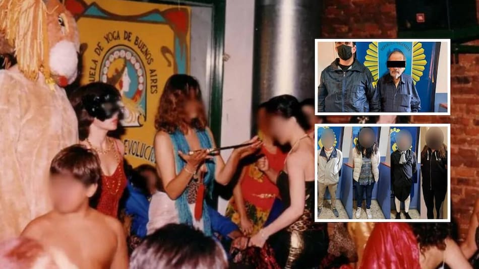 Secta de Villa Crespo, detenidos, foto Policía Federal, NA