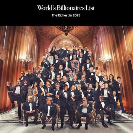 El ranking incluye a 3.028 multimillonarios en todo el mundo. Foto: Portada de Forbes Estados Unidos