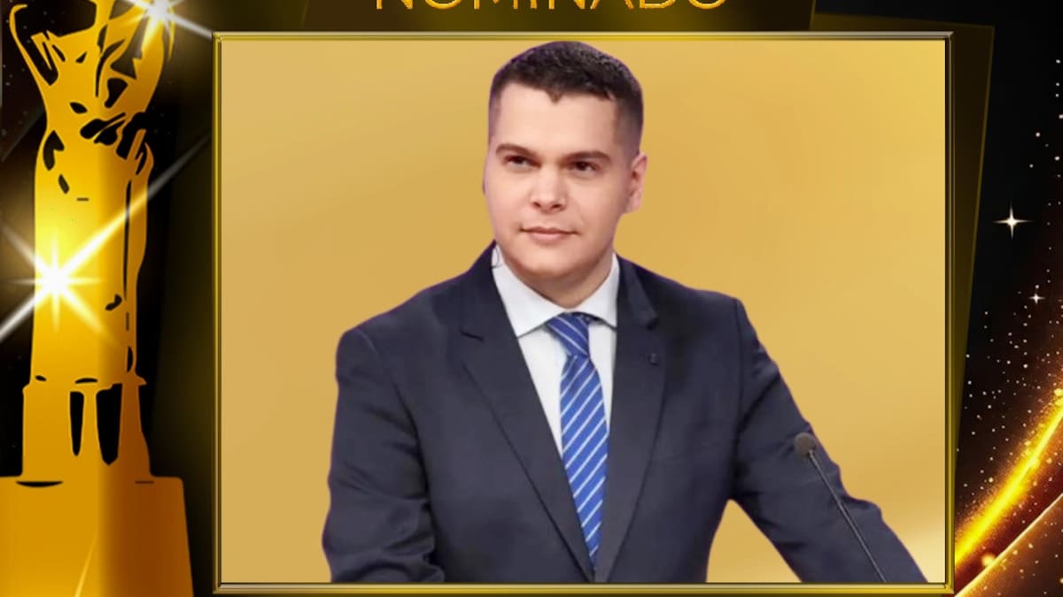 Martín Campos Witzel, conductor de Canal 26, nominado a los Premios Martín Fierro Latinos 2025 por “Labor periodística”.