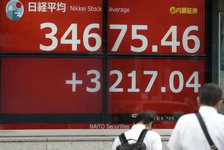 El Nikkei, Bolsa de Tokio. Foto: EFE.
