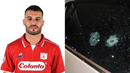 Ataque al futbolista Iago Falque. Foto: Twitter @BluPacifico