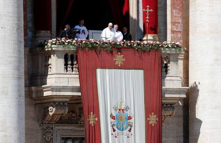 El Papa Francisco en la Misa de Pascua 2023. REUTERS