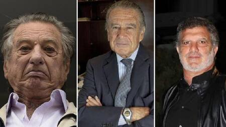 Franco y Gianfranco Macri y Eduardo Eurnekian